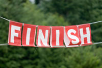 Finish banner