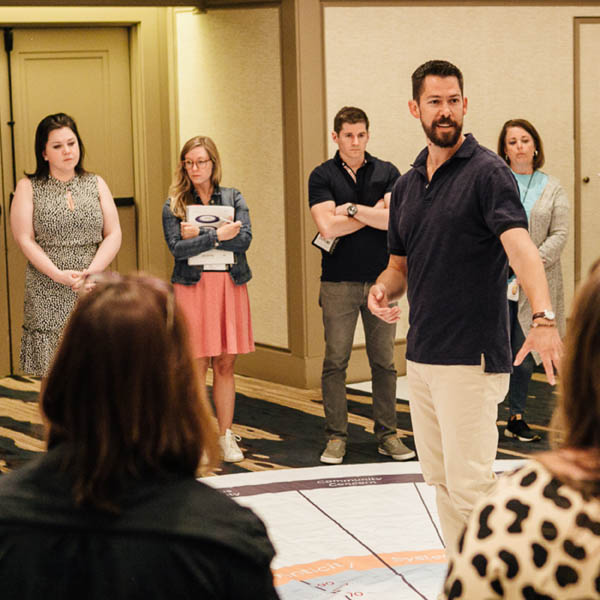 Richard facilitating a leadership development session
