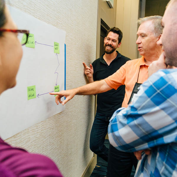 Richard helping a group make sense of a conflict